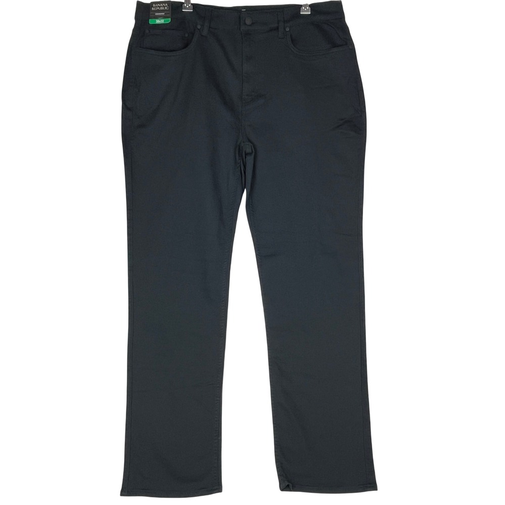 Banana Republic Pants Mens 38x32 True Black 5 Pocket Casual Trousers NEW W/Tags
